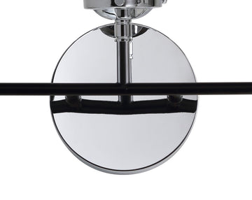 Caleb Brass Vanity Wall Sconce Clear